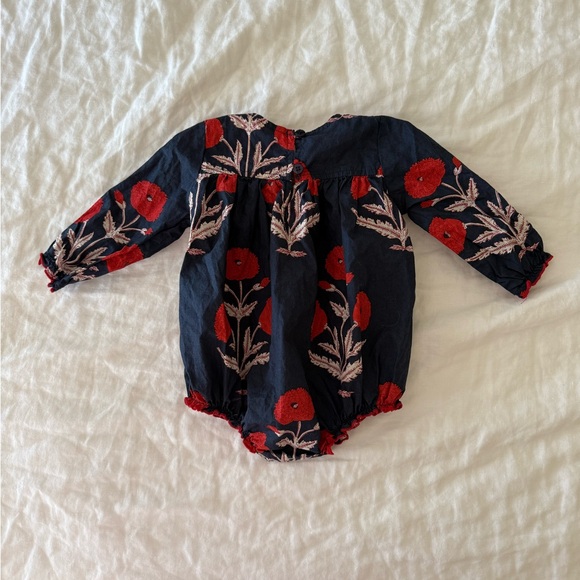 Pink Chicken Navy and Red Floral Bodysuit - Picture 2 of 2